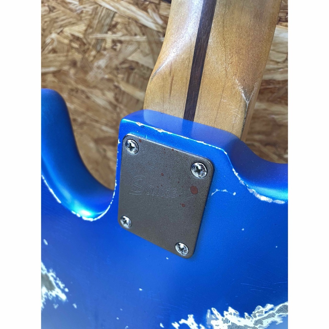 SQUIER(スクワイア)のレリック加工　Squier スクワイヤー　ジャズベース　ベース　ブルー　 楽器のベース(エレキベース)の商品写真