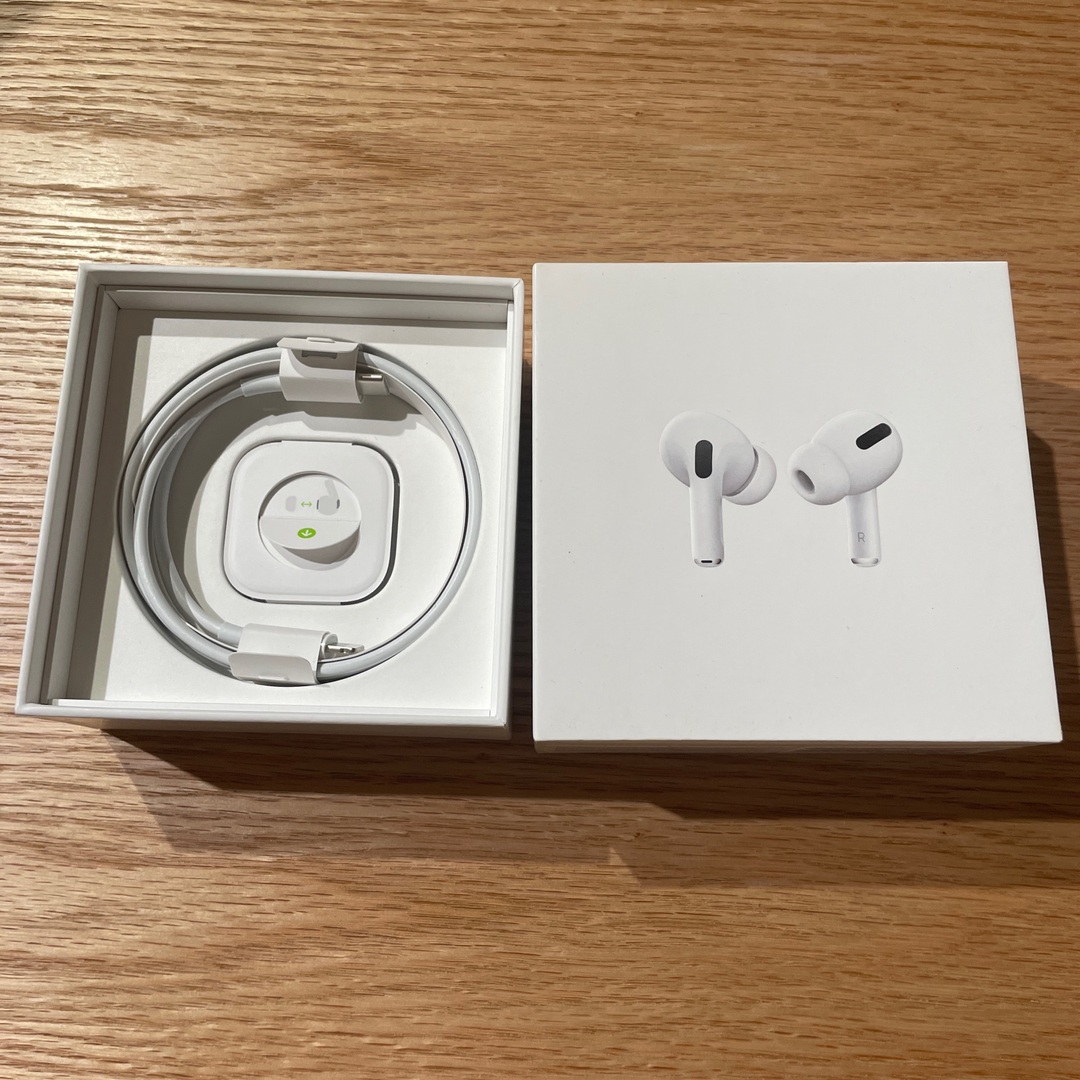 Apple - Air Pods pro 本体 左耳 純正ケーブル 箱付き ケース ifaceの