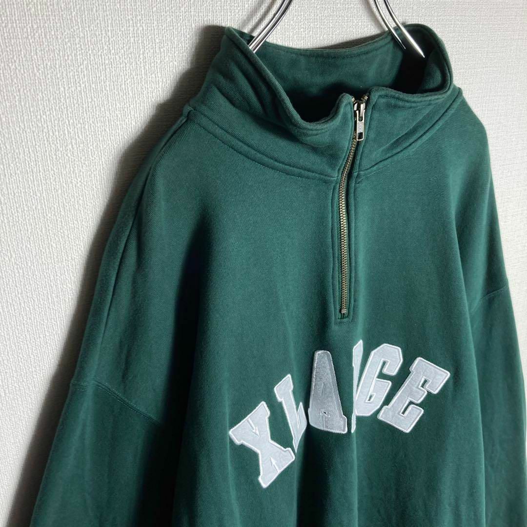 XLARGE - 【希少】エクストララージ ハーフジップ スウェット XL