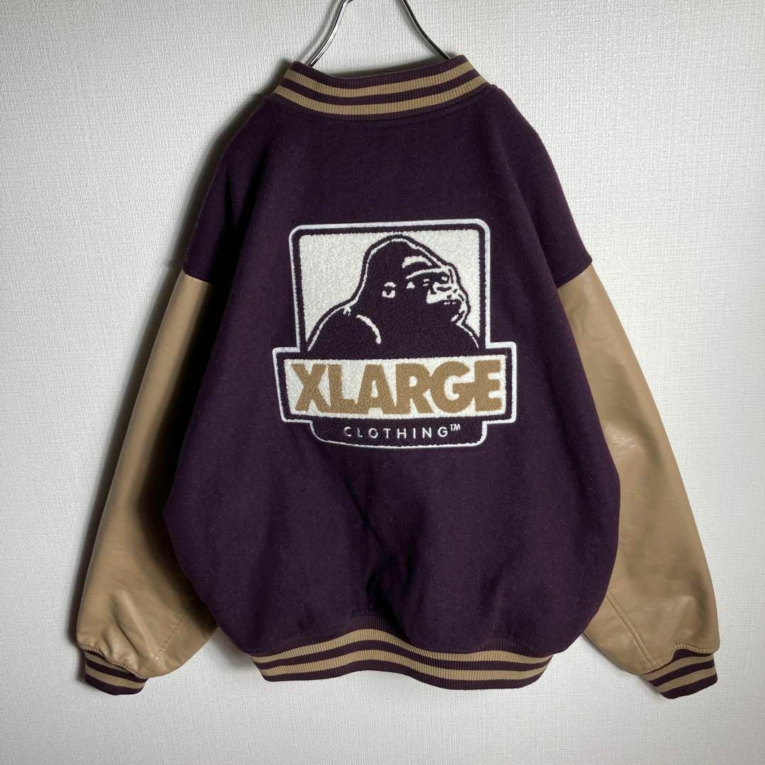 XLARGE - 【希少XLサイズ】エクストララージ スタジャン 袖切り替え