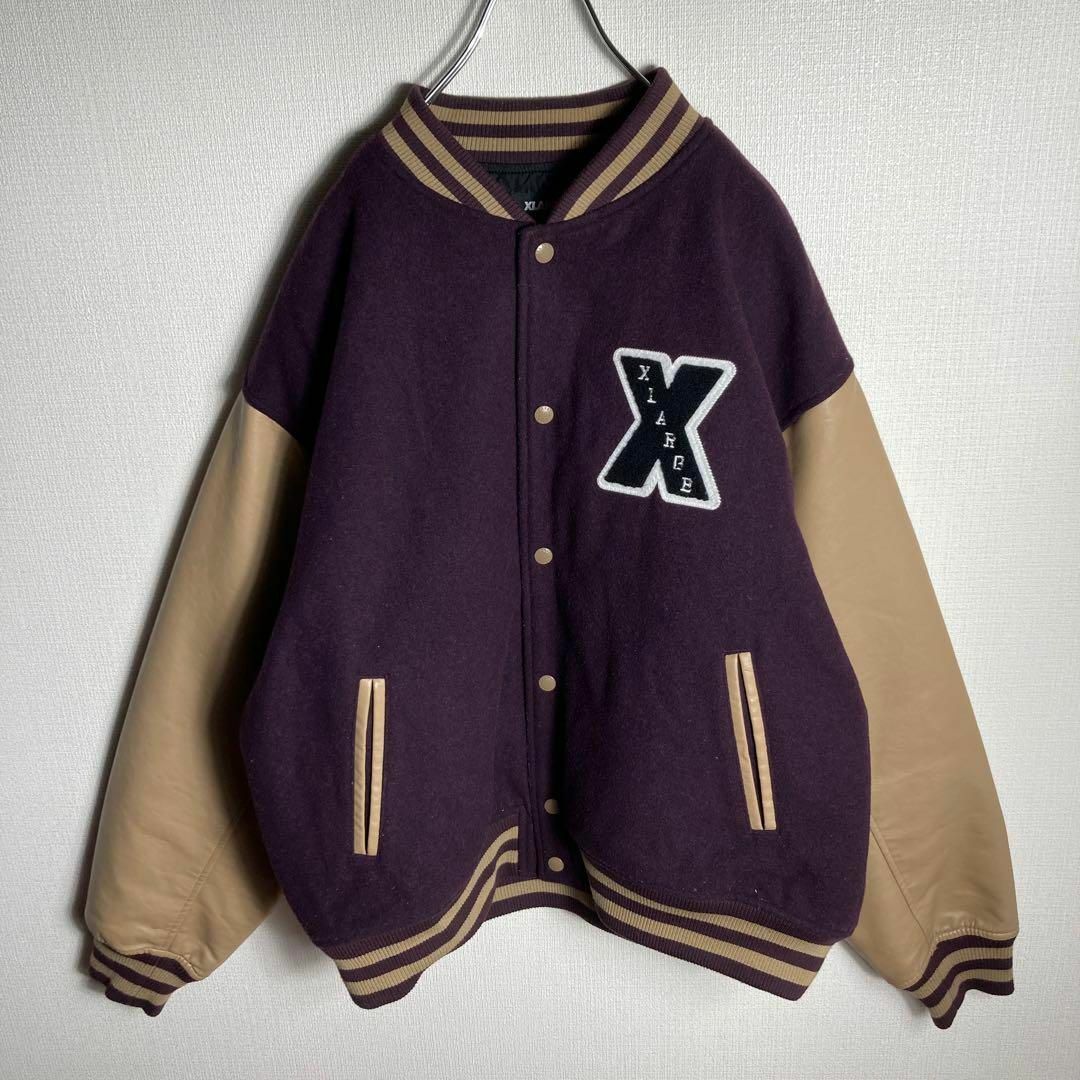 XLARGE - 【希少XLサイズ】エクストララージ スタジャン 袖切り替え
