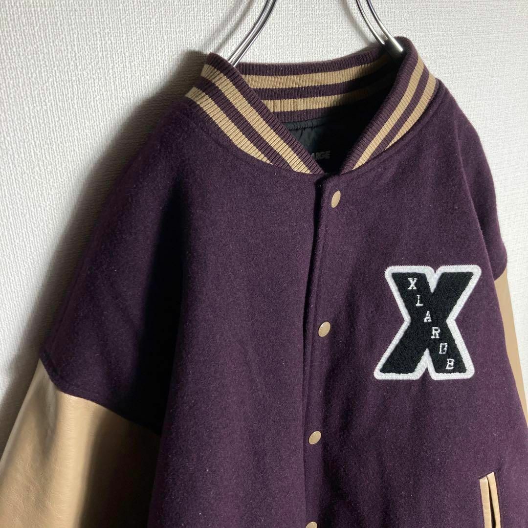 XLARGE - 【希少XLサイズ】エクストララージ スタジャン 袖切り替え