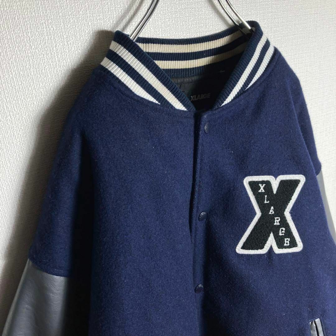 XLARGE - 【希少XLサイズ】エクストララージ スタジャン 袖切り替え