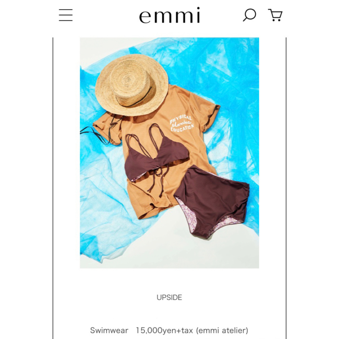 emmi atelier(エミアトリエ)の新品【emmi】4wayリバーシブルビキニ レディースの水着/浴衣(水着)の商品写真