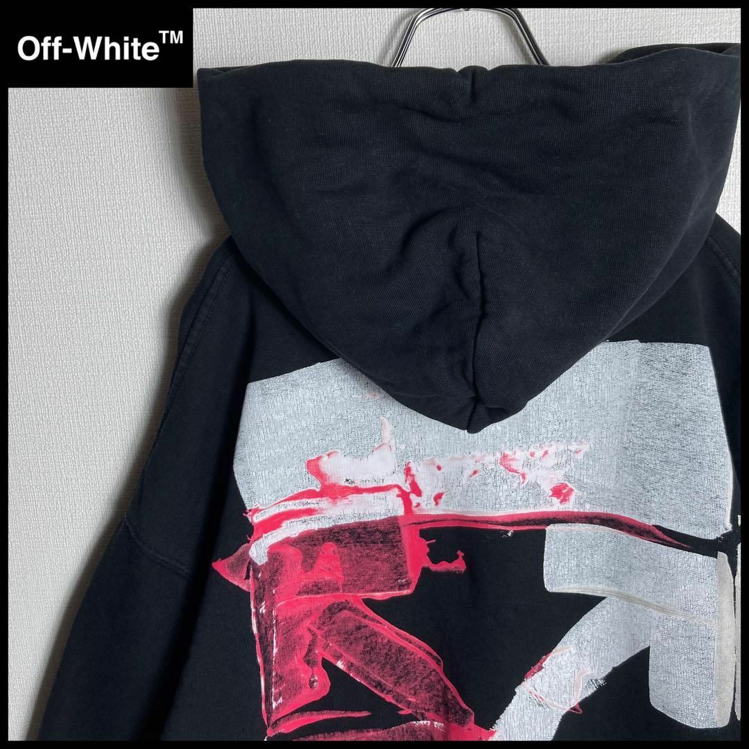 【即完売モデル】off-White パーカー　クロスアロー　希少　入手困難