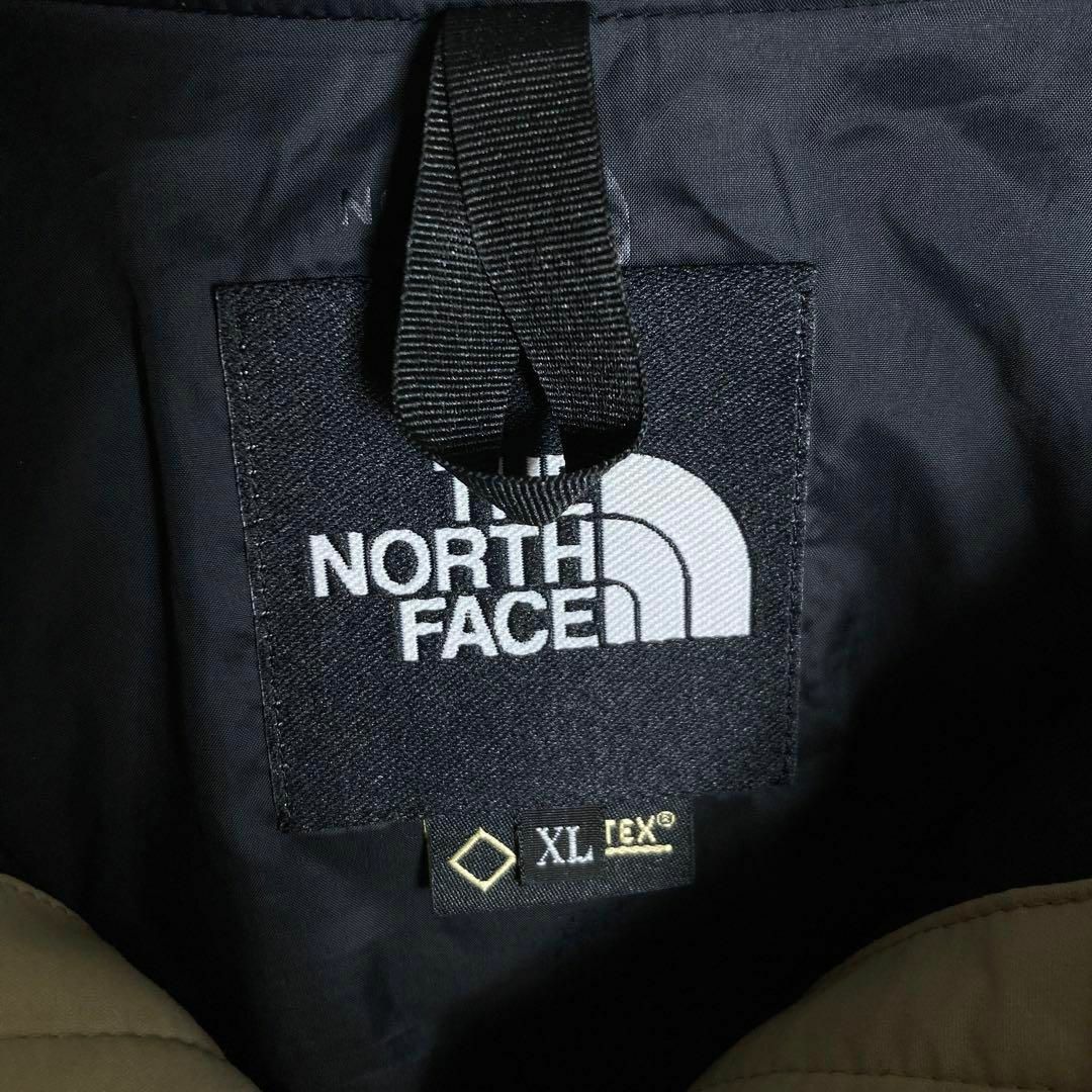【セール中】ノースフェイス　マウンテンパーカー　メンズ　XL　ベージュ　刺繍ロゴ