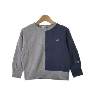 チャンピオン(Champion)のCHAMPION チャンピオン スウェット 110 グレーx紺 【古着】【中古】(Tシャツ/カットソー)