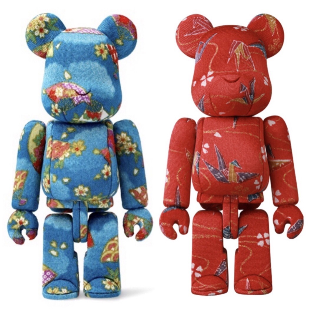 柿沼人形・木目込み× BE@RBRICK 2023 メディコム・トイ2個セット-