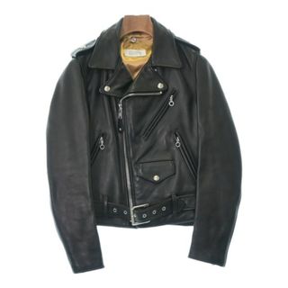 ショット(schott)のSchott ショット ライダース S 黒 【古着】【中古】(ライダースジャケット)