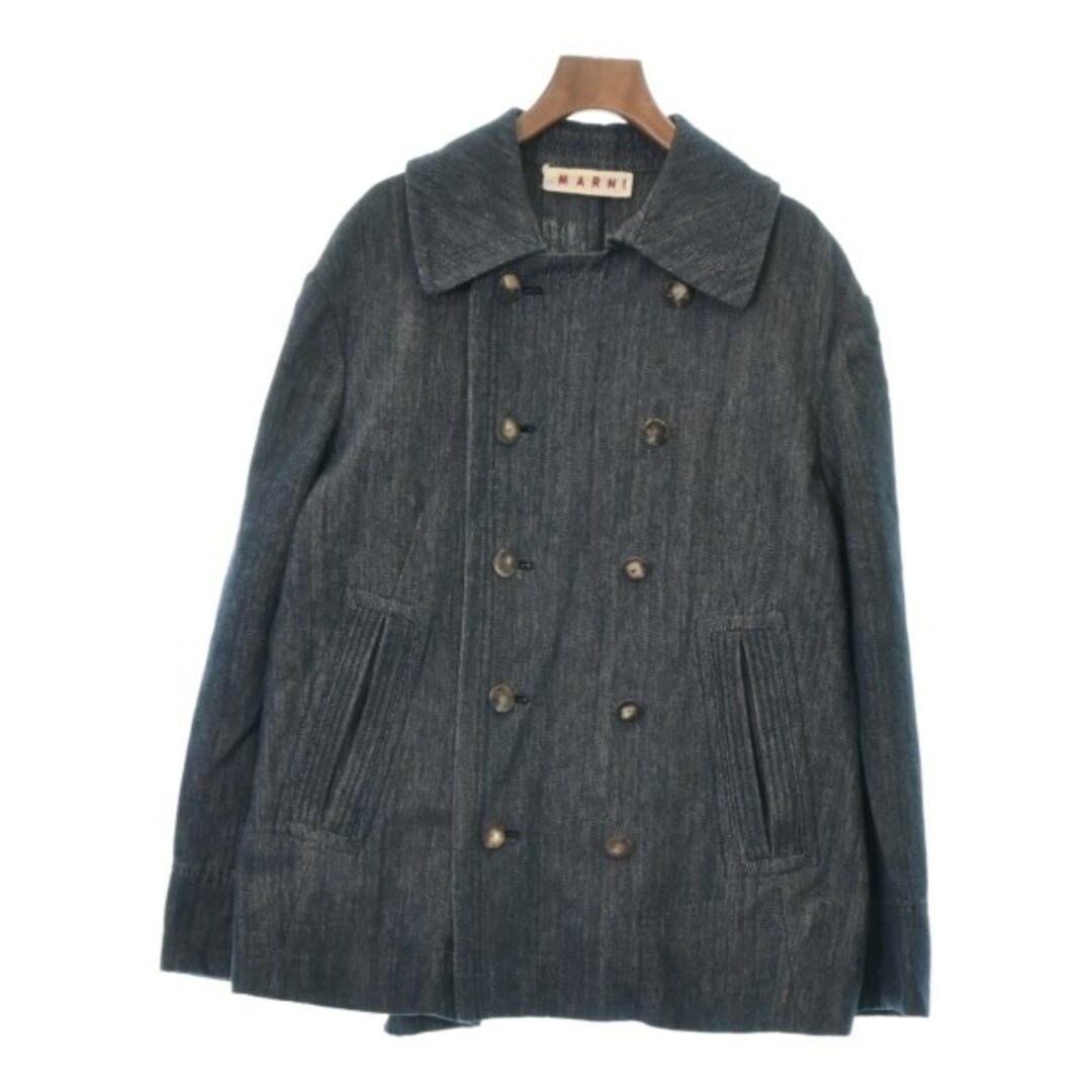 MARNI マルニ ピーコート 50(XL位) 紺 【古着】 公式超安い メンズ