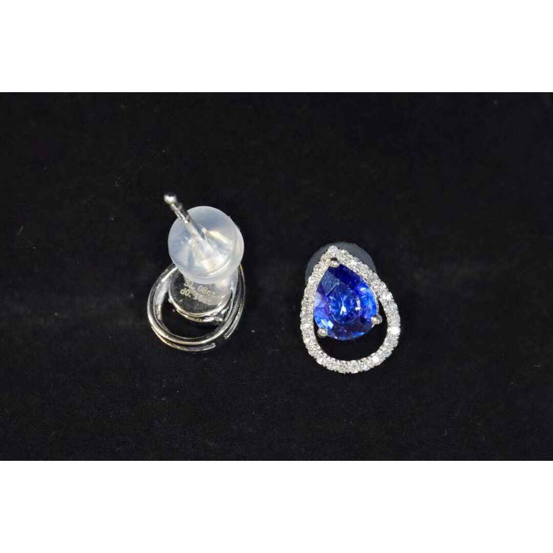 天然 ロイヤル ブルーサファイア ダイヤ ピアス1.3ct k18 ¥ - アクセサリー 天然 ロイヤル ブルーサファイア ダイヤ ピアス1.3ct k18 ¥ - アクセサリー