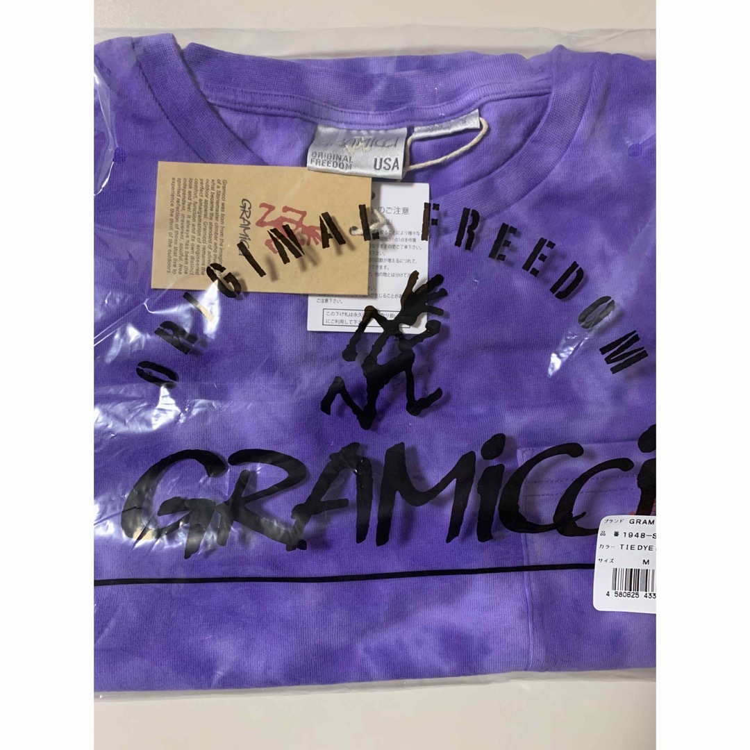 GRAMICCI(グラミチ)の新品タグ付き　GRAMICCI TIE DYE ONE POINT TEE⓪ メンズのトップス(Tシャツ/カットソー(半袖/袖なし))の商品写真