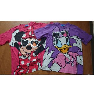 ディズニー(Disney)のディズニーランドのTシャツ2枚組　ミニー＆デイジー(Tシャツ(長袖/七分))