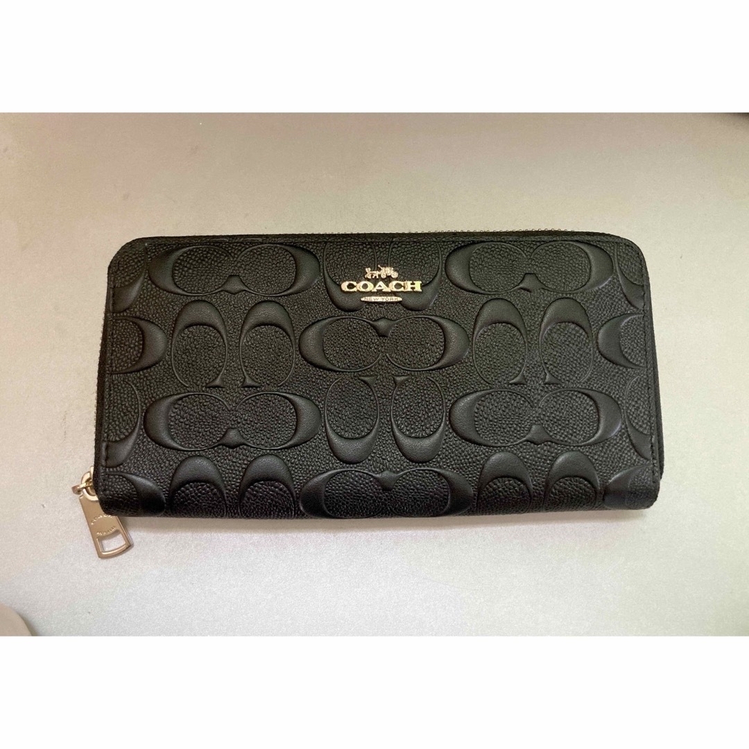 COACH - COACH 長財布の通販 by Ri☺︎'s shop|コーチならラクマ ✨美品✨ COACH コーチ 札入れ 長財布 パンチング オールレザー ブラック