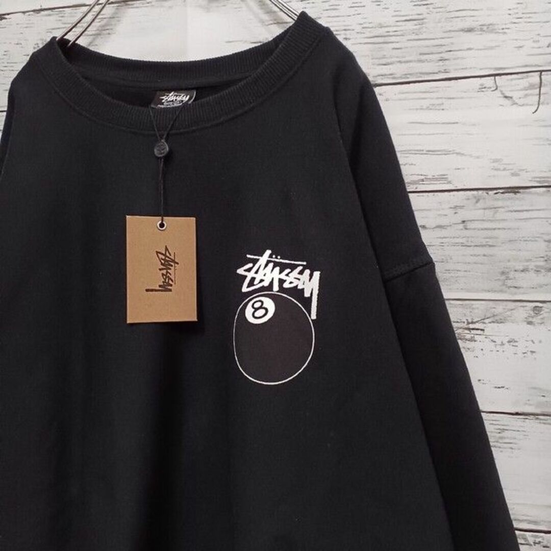 ✨即完売モデル✨ stussy 8ボール バックプリント 入手困難 スウェット