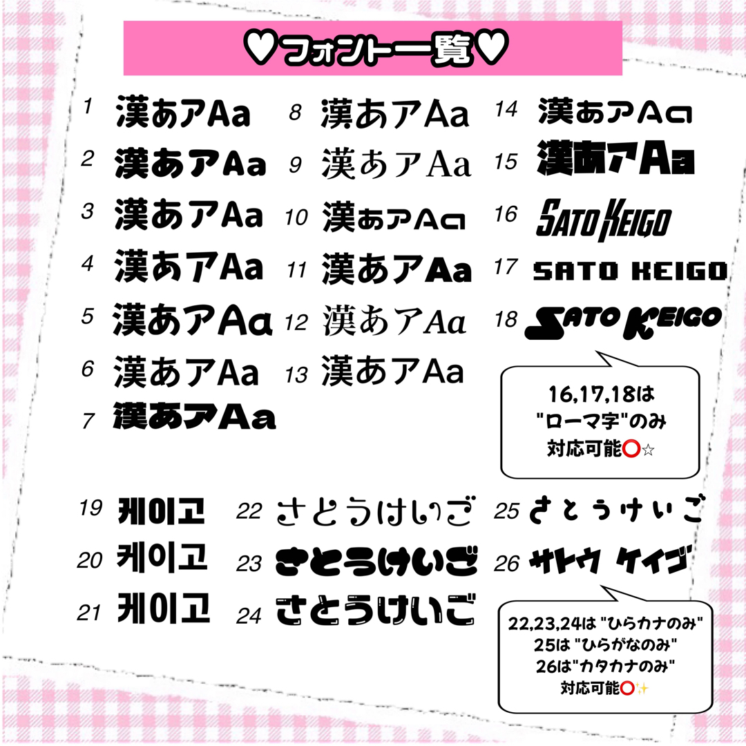 激安！うちわ文字 / ネームボード オーダー受付中.*・゜