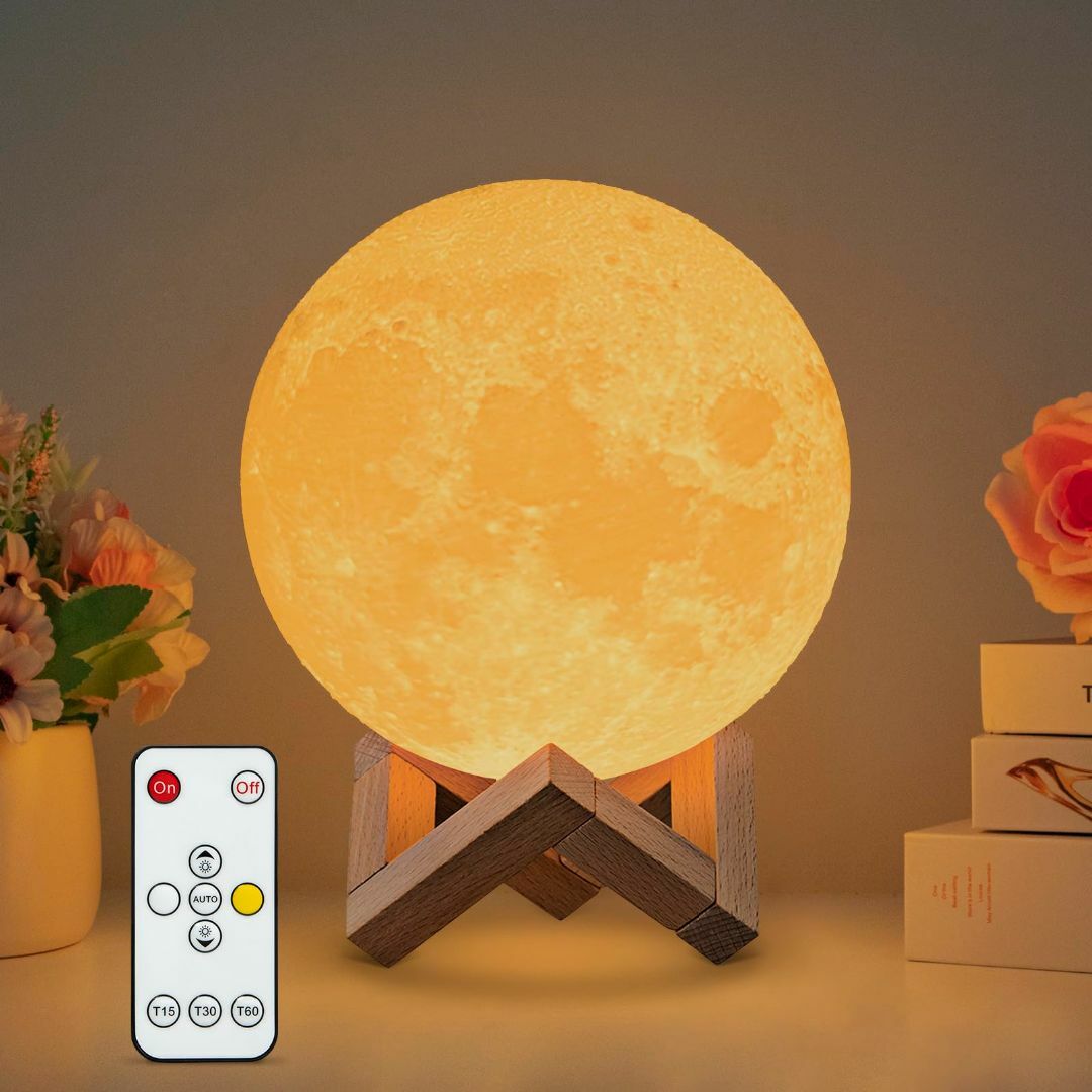 TOOGE 間接照明 おしゃれ プレゼント 女性 人気 月ライト4代目 3Dプリ