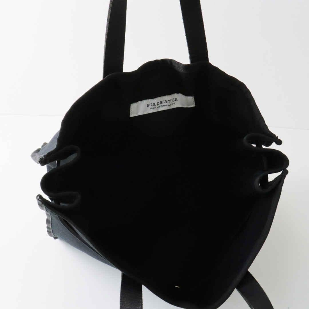 SITA PARANTICA レザートートBAG L ブラックトートバッグ