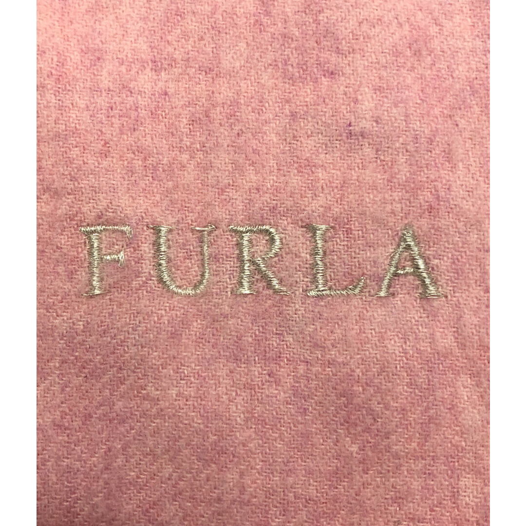 美品 フルラ FURLA 大判マフラー ストール ウール カシミヤ レディース