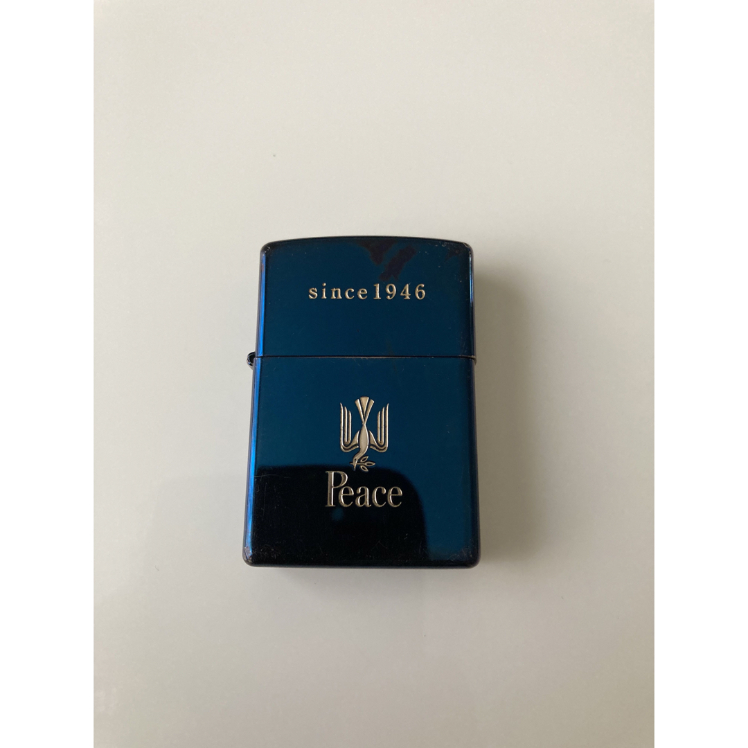 Zippo/ジッポ/ライター/Peace/ブルーチタン/ビンテージ/限定/ピースの