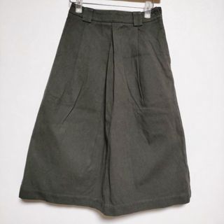 マーガレットハウエル(MARGARET HOWELL)のMARGARET HOWELL WORN COTTON TWILL 578-7232011 サイズ0 スカート チャコールグレー レディース マーガレットハウエル【中古】3-0731G∞(その他)