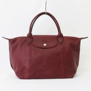 ロンシャン(LONGCHAMP)のロンシャン ル・プリアージュ キュイール トートバッグ レザー Sサイズ 赤系(トートバッグ)