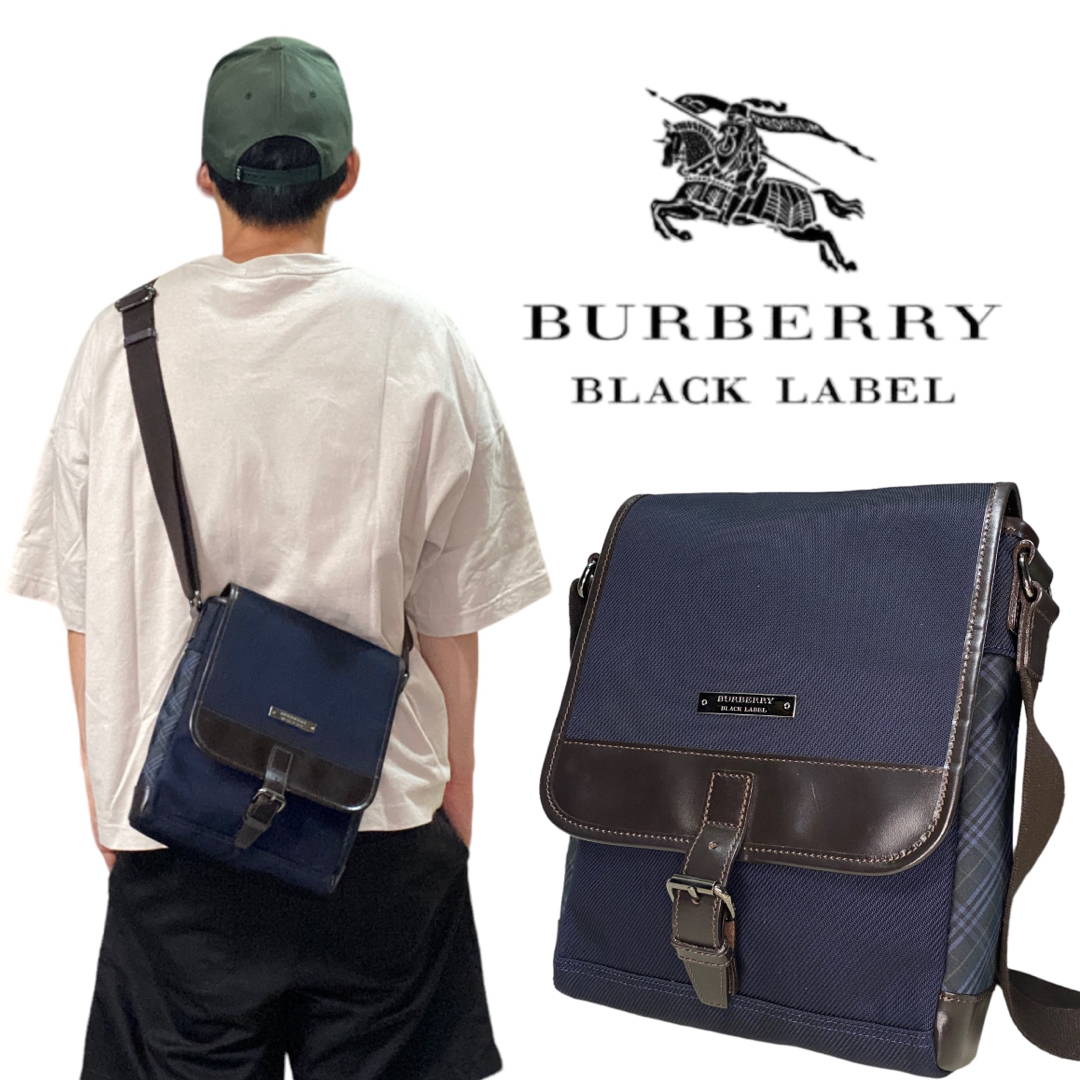 大人気✨BURBERRY BLACK LABEL メッセンジャーバッグ-