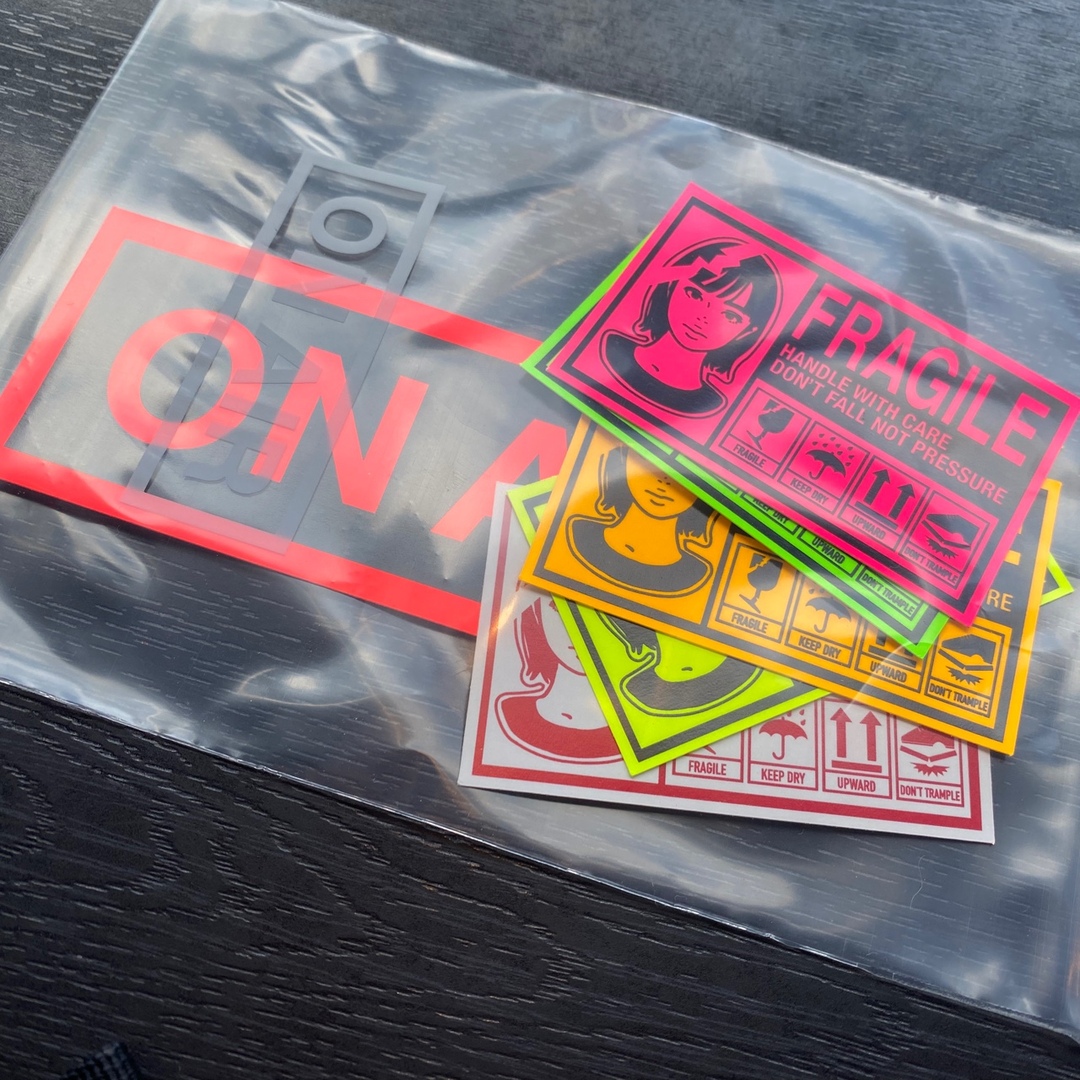 ON AIR KYNE キネ ステッカー STICKER SET FRAGILE | hartwellspremium.com