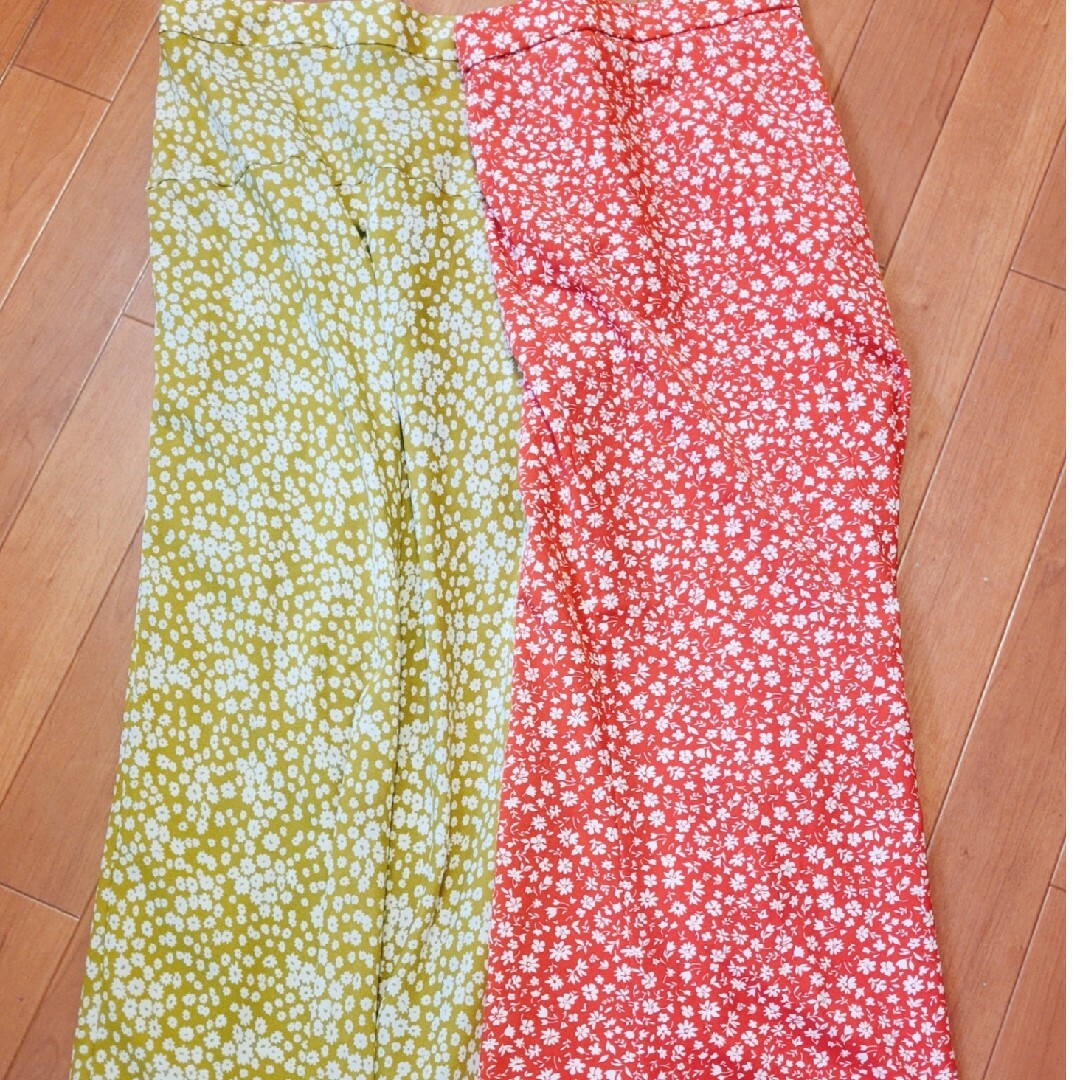 LOWRYS FARM(ローリーズファーム)の花柄　マーメード　ロングスカート　２枚セット レディースのスカート(ロングスカート)の商品写真