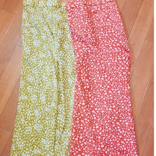 ローリーズファーム(LOWRYS FARM)の花柄　マーメード　ロングスカート　２枚セット(ロングスカート)