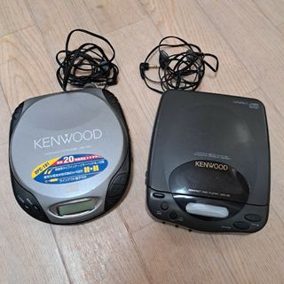 ケンウッド(KENWOOD)の【ジャンク品】CDプレーヤー2セット(ポータブルプレーヤー)