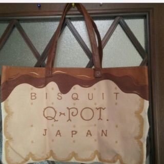 キューポット(Q-pot.)の☆最終値下２日ほど使用☆Q-pot.☆BISQUITトートバッグ(トートバッグ)