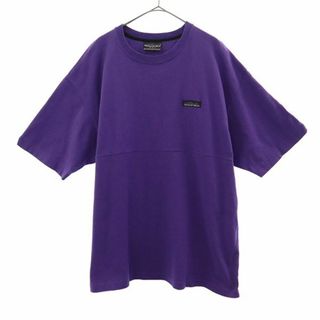 サウザンドマイル ワッペン 半袖 Tシャツ LL パープル THOUSAND MILE ロゴ メンズ 【中古】  【230813】(Tシャツ/カットソー(半袖/袖なし))