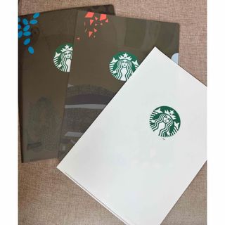 スターバックス(Starbucks)のスターバックス クリアファイル３枚セット ファミマ限定 非売品(ファイル/バインダー)