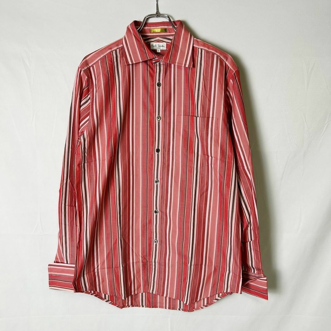 Paul Smith(ポールスミス)のPaul Smith LONDON マルチストライプ ダブルカフス シャツ L メンズのトップス(シャツ)の商品写真