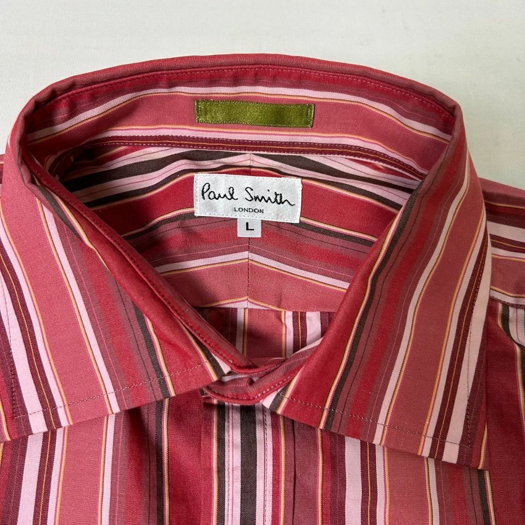 Paul Smith(ポールスミス)のPaul Smith LONDON マルチストライプ ダブルカフス シャツ L メンズのトップス(シャツ)の商品写真