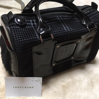 ロンシャン(LONGCHAMP)のファー新品 Longchamp 定価5万(ハンドバッグ)