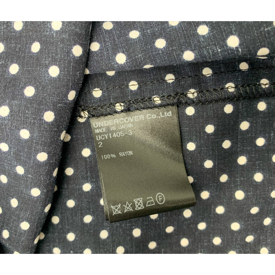 アンダーカバー ブラック シャツブラウス レーヨン UCY1405-3 半袖