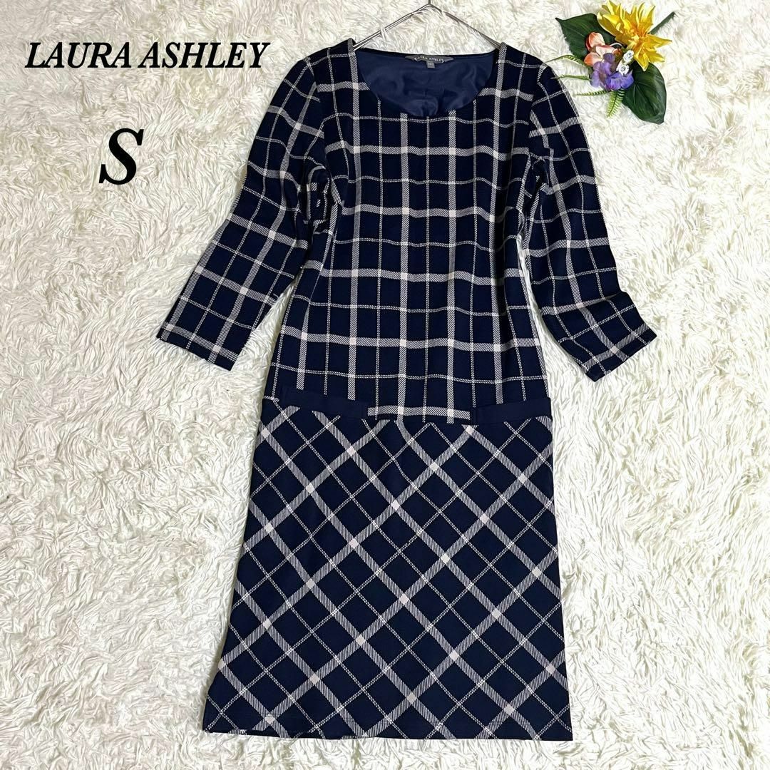 【美品】LAURA  ASHLEY ヴィンテージ ボウタイレース ワンピース