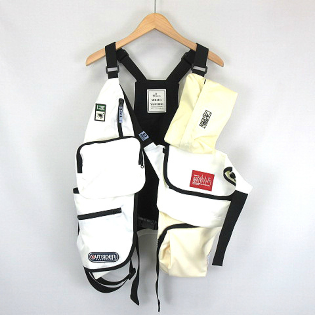 47cm着丈MIHARA YASUHIRO 23SS ベスト  BAG VEST 白  F