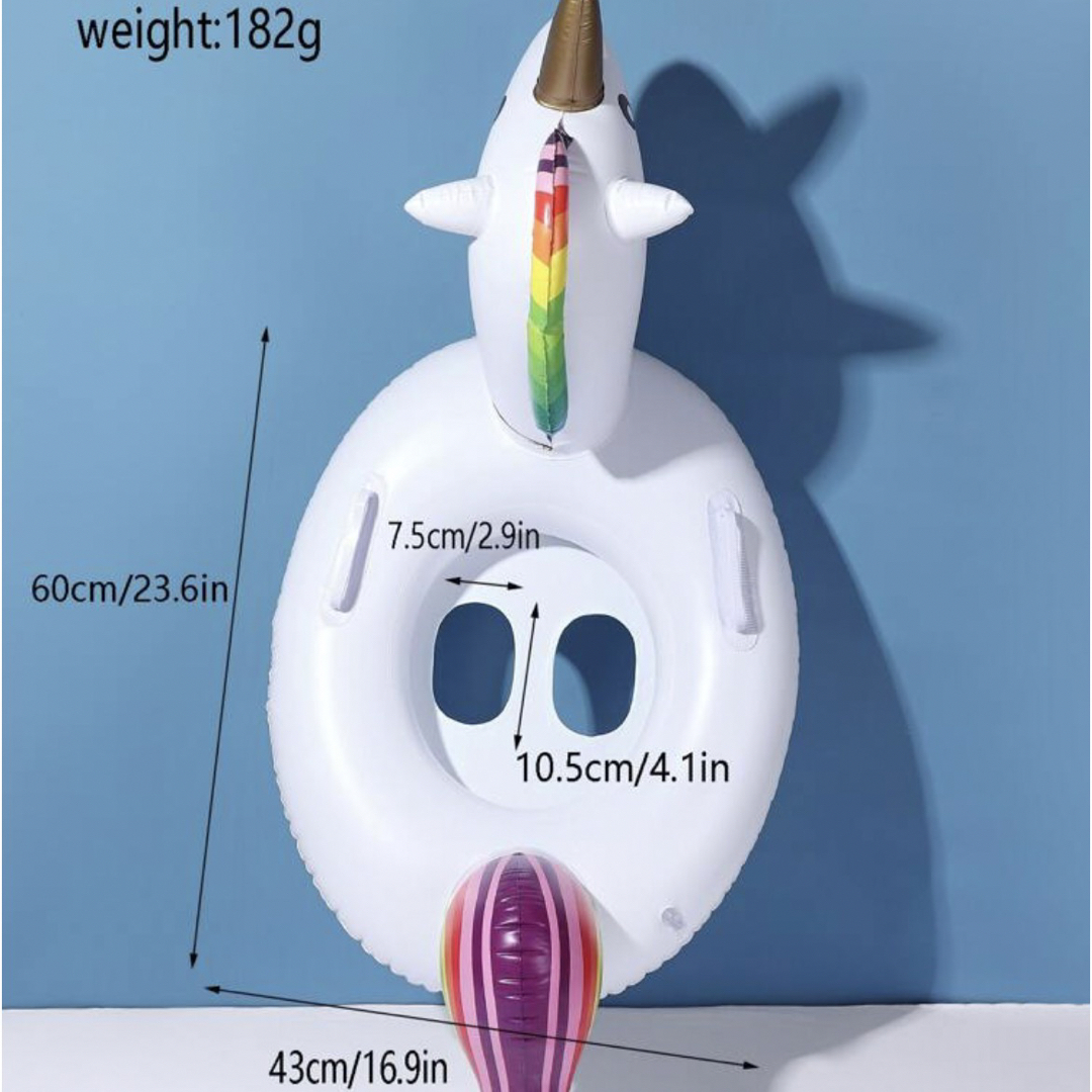 ユニコーン✳︎浮き輪✳︎足入れ スポーツ/アウトドアのスポーツ/アウトドア その他(マリン/スイミング)の商品写真