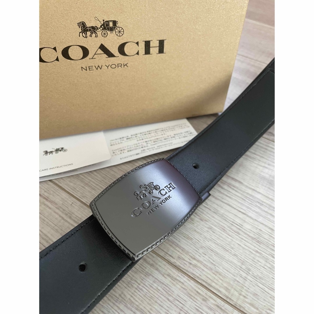 限定価格COACH3点セットシグネチャーフリーサイズリバーシブルベルト専用箱付き