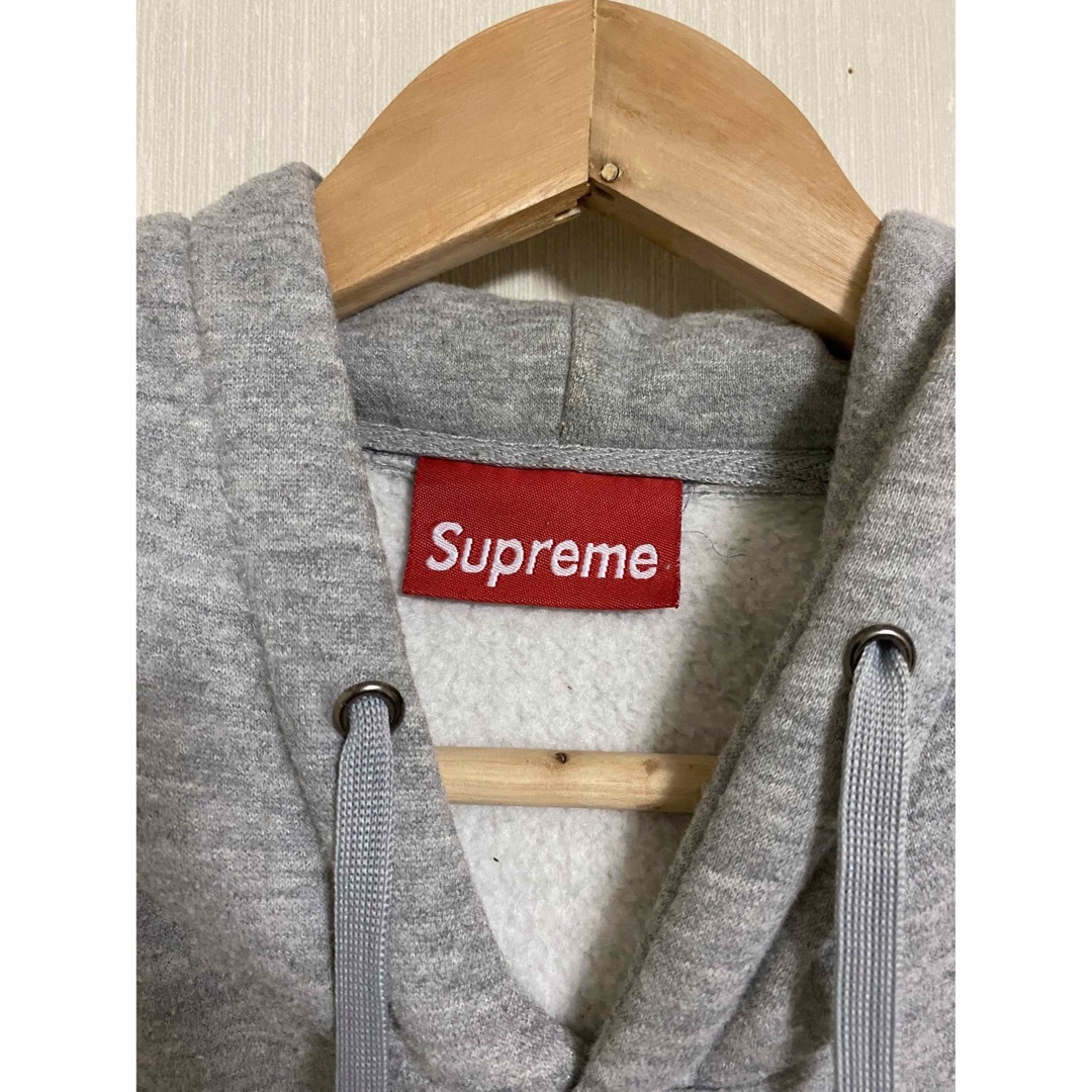 Supreme box logoパーカー　グレー　M