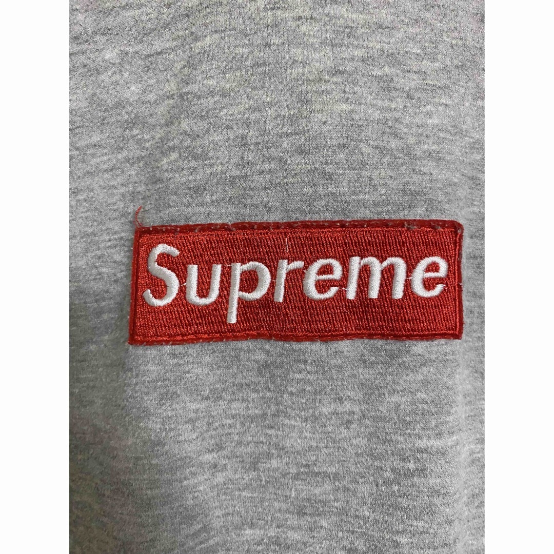 Supreme box logoパーカー　グレー　M