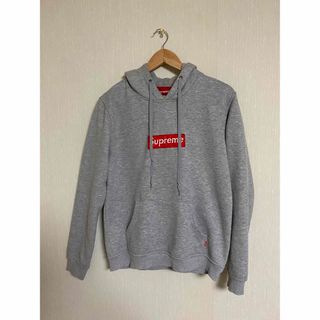 シュプリーム(Supreme)のSupreme box logoパーカー　グレー　M(パーカー)