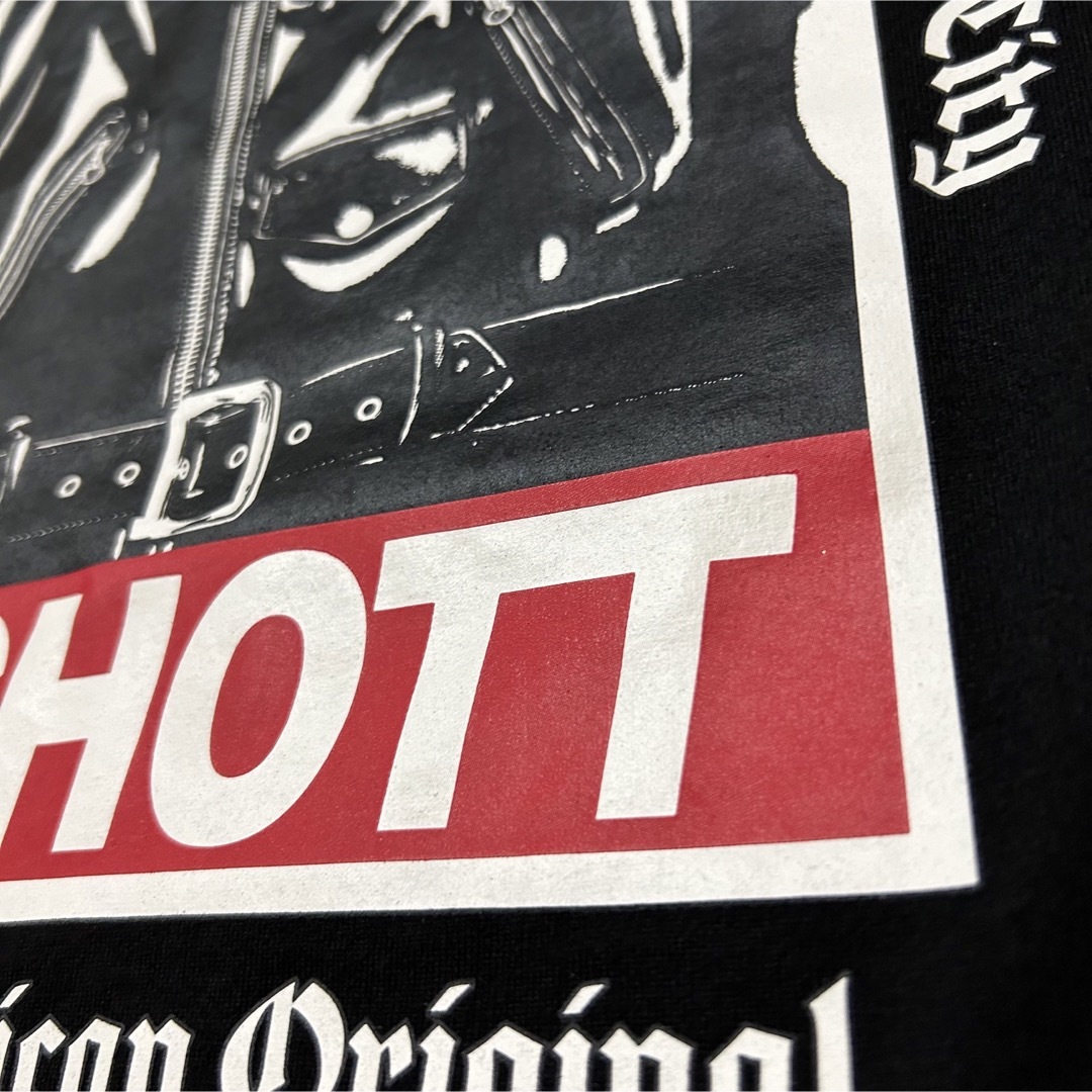 schott(ショット)の2XLサイズ！schott ショット古着半袖ワンスターTシャツ 黒 メンズのトップス(Tシャツ/カットソー(半袖/袖なし))の商品写真