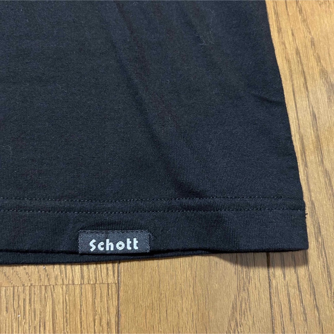 schott(ショット)の2XLサイズ！schott ショット古着半袖ワンスターTシャツ 黒 メンズのトップス(Tシャツ/カットソー(半袖/袖なし))の商品写真