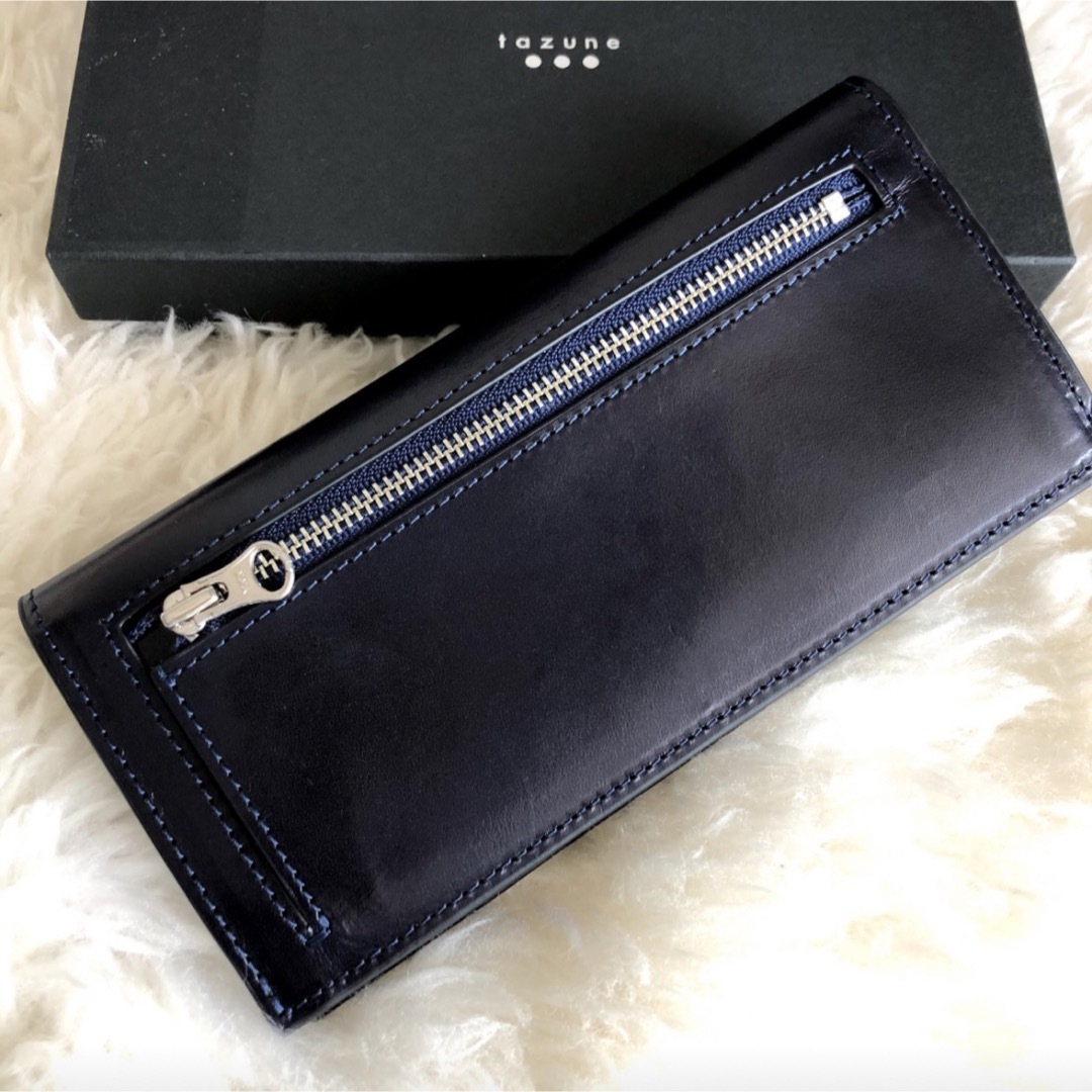 新品 TAZUNE イタリーレザー 長財布 ネイビー | insighthr.be