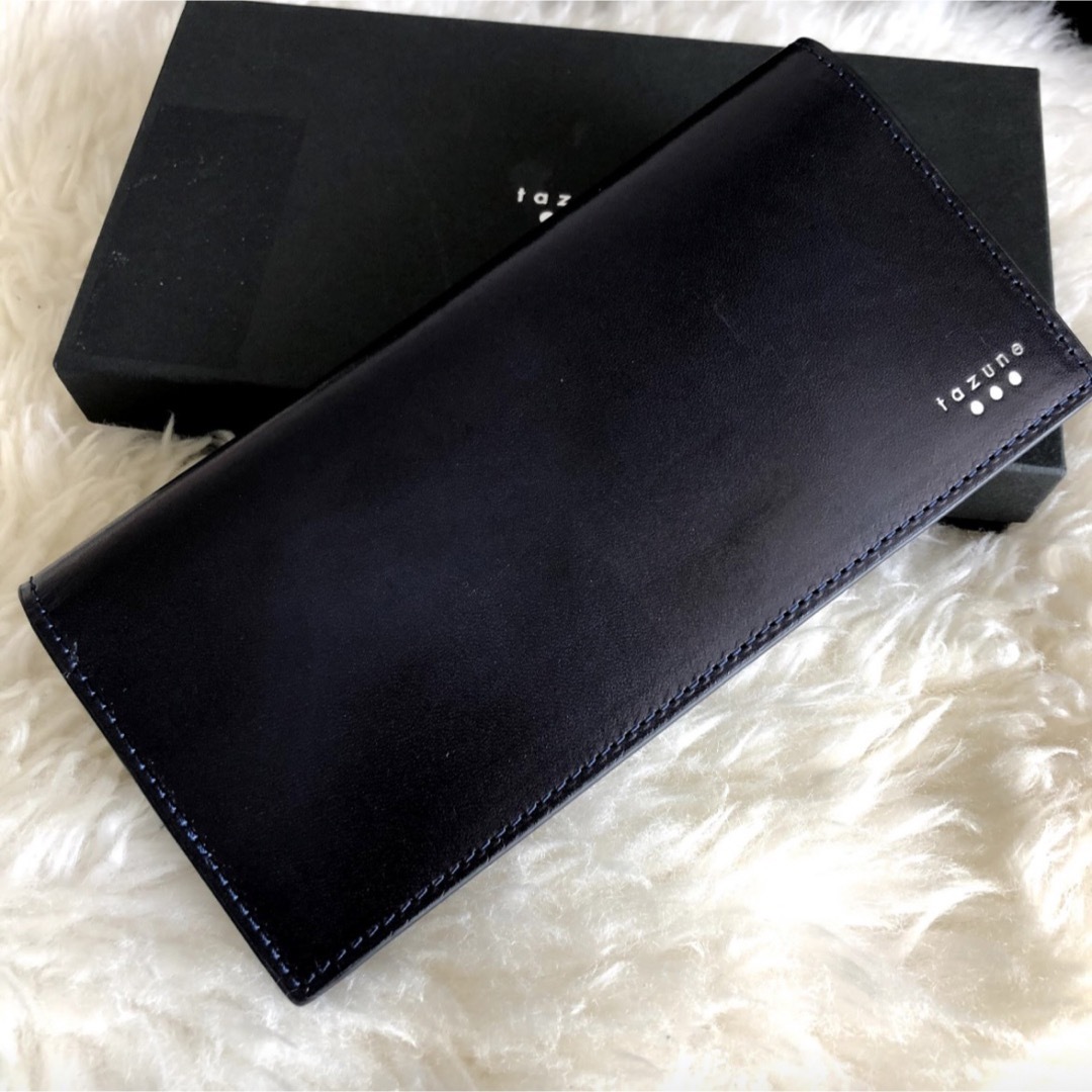 新品 TAZUNE イタリーレザー 長財布 ネイビー | insighthr.be