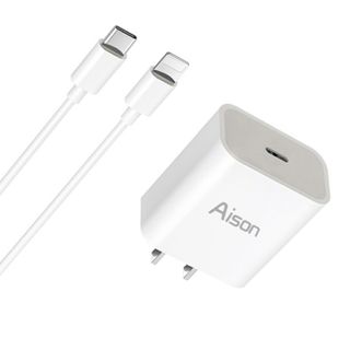 iPhone 急速充電器 ACアダプター USB C コード 1m 20W (バッテリー/充電器)